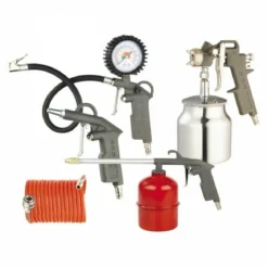 Kit Accessori 5 Pezzi per Compressore con Aerografo e Pistole Globex