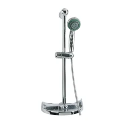 Kit Asta Saliscendi Portasapone Set Doccia Completo Sistema Colonna Gruppo Bagno