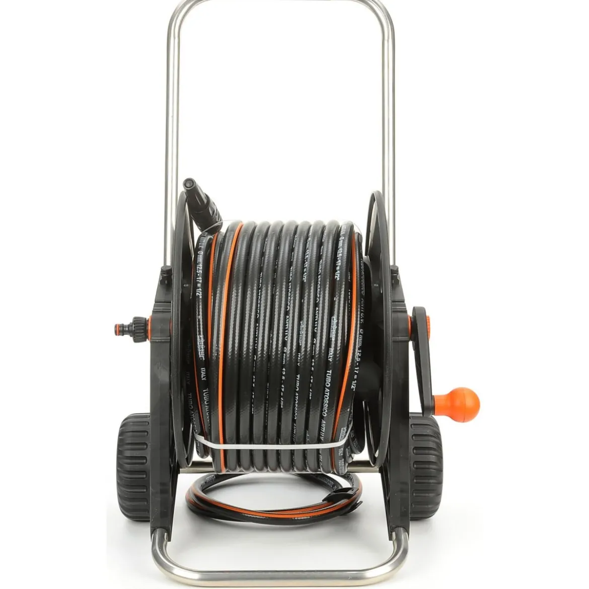 Kit Avvolgitubo Claber 30m Carrello in Alluminio Tubo Irrigazione