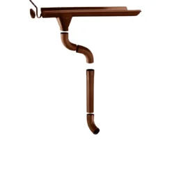 Kit C Grondaia Zincata Casette Legno Falde 260 e 300 cm con Accessori
