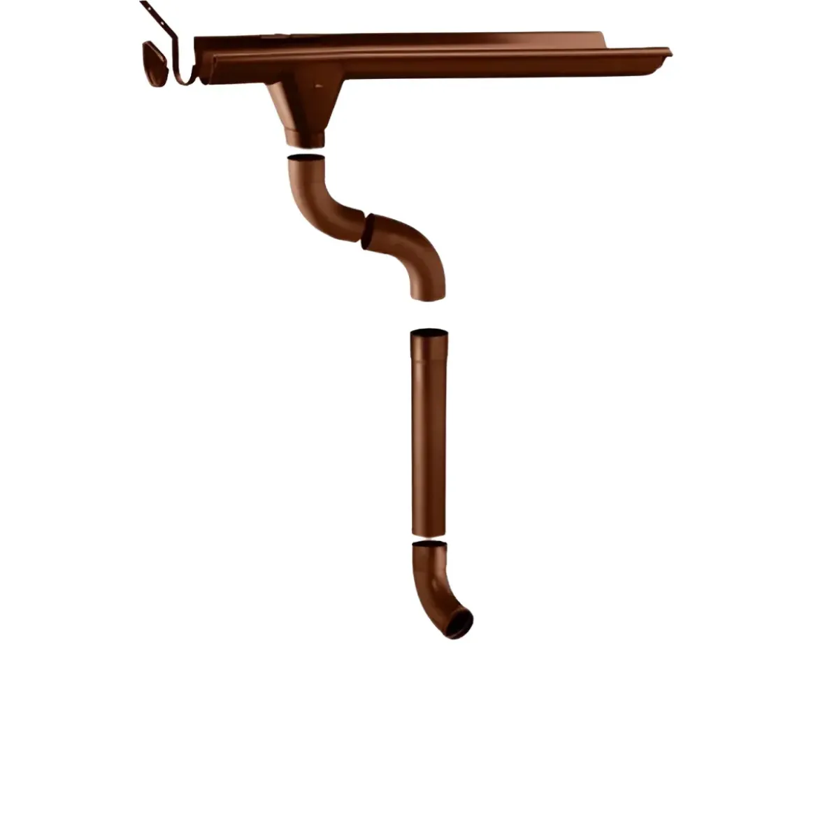 Kit C Grondaia Zincata Casette Legno Falde 260 e 300 cm con Accessori