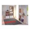 Kit Libreria in Legno 60 Rovere Moderna Alta 180 Stretta Scaffali Parete Salotto