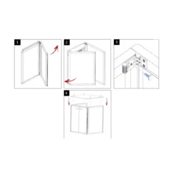 Kit Mobile Copri Lavatrice da Esterno Resina Mobiletto per Asciugatrice Plastica