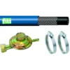 Kit per Stufa a Gas ad Infrarossi GPL Regolatore Tubo Pressione Fascette Bombola