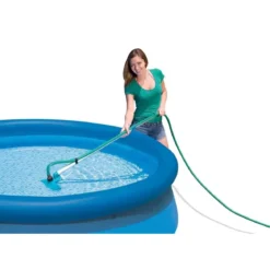 Kit Pulizia Piscina Fuori Terra Fondo Asta Spazzola Aspirante Retino Acqua