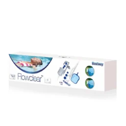 Kit Pulizia Piscina Fuori Terra Deluxe Fondo Spazzola Aspirante Skimmer Retino