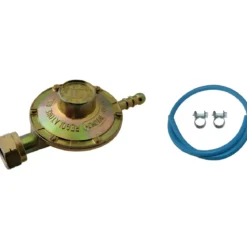 Kit Tubo Gas 50 cm Regolatore Fisso per Stufa GPL con Fascette