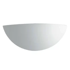 Lampada a Muro Intec Applique Verniciabile in Gesso Bianco Luce da Parete