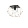 Lampada a Soffitto Moderna Plafoniera Oro Intec con Punto Luce E27