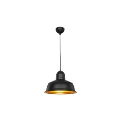 Lampada a Sospensione per Camera Salone in Metallo Nero Lampadario Sospeso