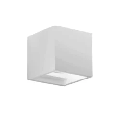 Lampada da Parete Applique Punto Luce Quadrato Bianco Verniciabile