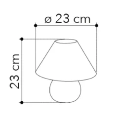 Lampada da Tavolo in Pino con Paralume in Tessuto Bianco Lampadina E14