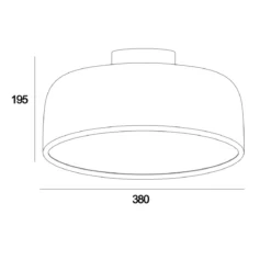 Lampada in Metallo Bronzo Plafoniera a Soffitto Luce Design Moderno