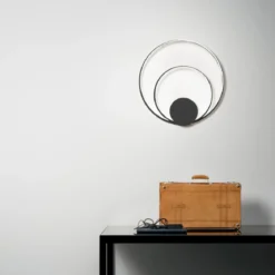 Lampada Nera Moderna a Soffitto da Interno Intec Plafoniera a LED CCT