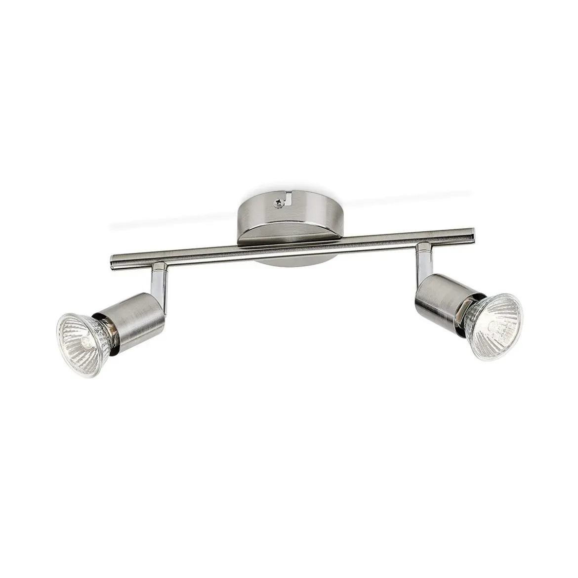Lampadario a 2 Faretti LED GU10 Lampada da Soffitto Cucina Soggiorno Lampadina