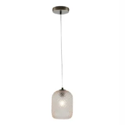 Lampadario a Sospensione in Vetro Cristallo Ambra Elegante Luce da Interno