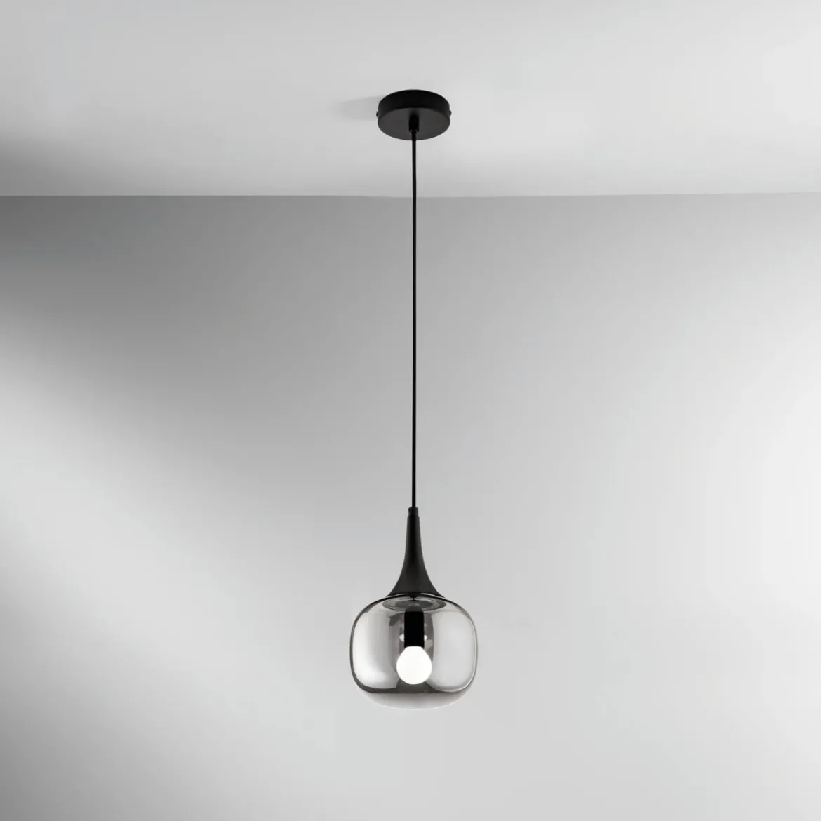 Lampadario a Sospensione Luce da Soffitto in Vetro Elegante di Design