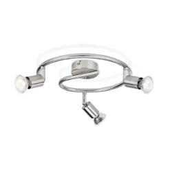 Lampadario con 3 Faretti LED GU10 Lampada da Soffitto Cucina Soggiorno Lampadina