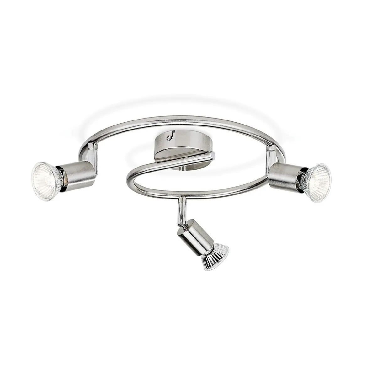 Lampadario con 3 Faretti LED GU10 Lampada da Soffitto Cucina Soggiorno Lampadina