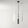 Lampadario Cromo dal Design Moderno Lampada a Sospensione da Interno