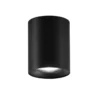 Lampada Rotonda in Alluminio Nero Opaco Faretto da Soffitto Punto Luce