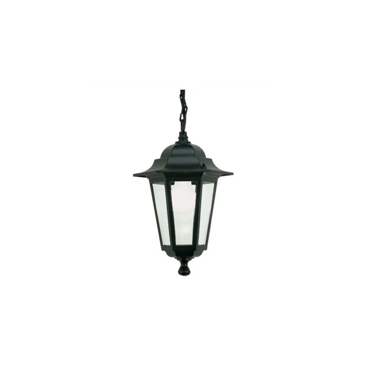 Lanterna a Sospensione Illuminazione Esterno Lampione Giardino Applique in Vetro