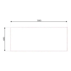 Lavandino da Cucina Appoggio 120x50 cm Lavello 2 vasche Gocciolatoio Destro