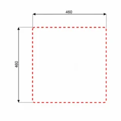 Lavello a Incasso da Cucina 1 Vasca in Acciaio Inox Satinato 48x48 cm