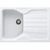 Lavello Cucina 1 Vasca con Gocciolatoio Reversibile Fragranite Bianco