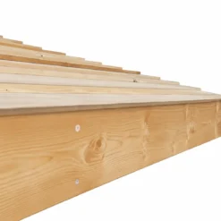 Legnaia con Griglia 162x60x20 5cm in Legno Abete Massello da Esterno