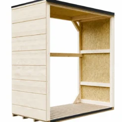 Legnaia da Esterno 153x75x159 cm Legno SmartSide 10 mm Pavimento