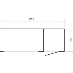 Legnaia da Esterno 217x75x159 cm Legno 10 mm Pavimento Impregnato