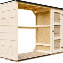 Legnaia da Esterno 217x75x159 cm Legno 10 mm Pavimento Impregnato
