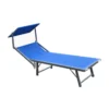 Lettino Mare Blu Sole Stabilimento Leggero Alluminio Spiaggia Arredo Giardino
