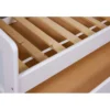 2 Letti Singoli 90x200 Bianco da Cameretta Secondo Estraibile Contenitore