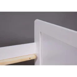 2 Letti Singoli 90x200 Bianco da Cameretta Secondo Estraibile Contenitore