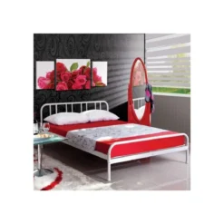 Letto Matrimoniale 2 due piazze 160x200 Rete a Doghe in Metallo Camera da Letto