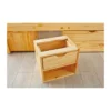 Letto Singolo a Doghe 90x200 Legno Pino con Cassetti Comodino Camera Cassettone