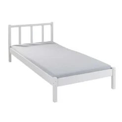 Letto Singolo da Cameretta 90x200 senza Doghe Bianco