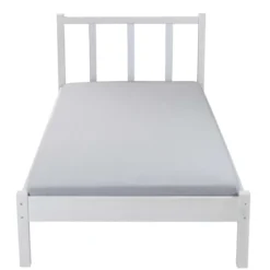 Letto Singolo da Cameretta 90x200 senza Doghe Bianco