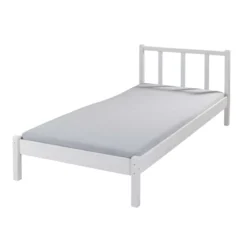 Letto Singolo da Cameretta 90x200 senza Doghe Bianco