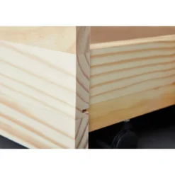 Letto Singolo in Legno Salvaspazio con Cassettone Estraibile 90x200