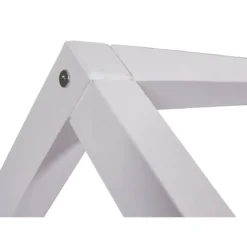 Letto singolo 90x200 cm Bianco con Tetto Doghe