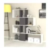 Libreria a Cubi Snake Bianca Moderna Mensole Mobile in Legno Scaffali da Ufficio