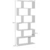 Libreria a Giorno Mobile in Legno per Ufficio Moderno Grigio Report