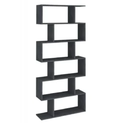 Libreria a Giorno Mobile in Legno per Ufficio Moderno Grigio Report