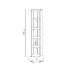 Libreria Angolare Arredamento Minimal Casa Salotto