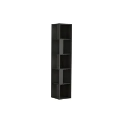 Libreria Angolare 5 ripiani Antracite 31x31x158 cm