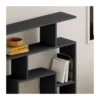 Libreria Antracite Labirinto Moderna Mobile in Legno 5 Ripiani
