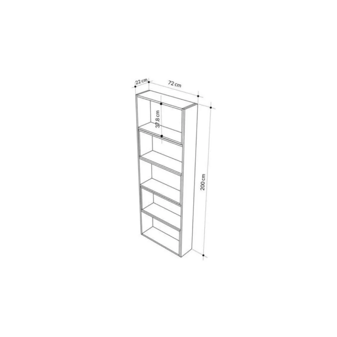 Libreria Antracite Legno Estensibile Moderna Angolare